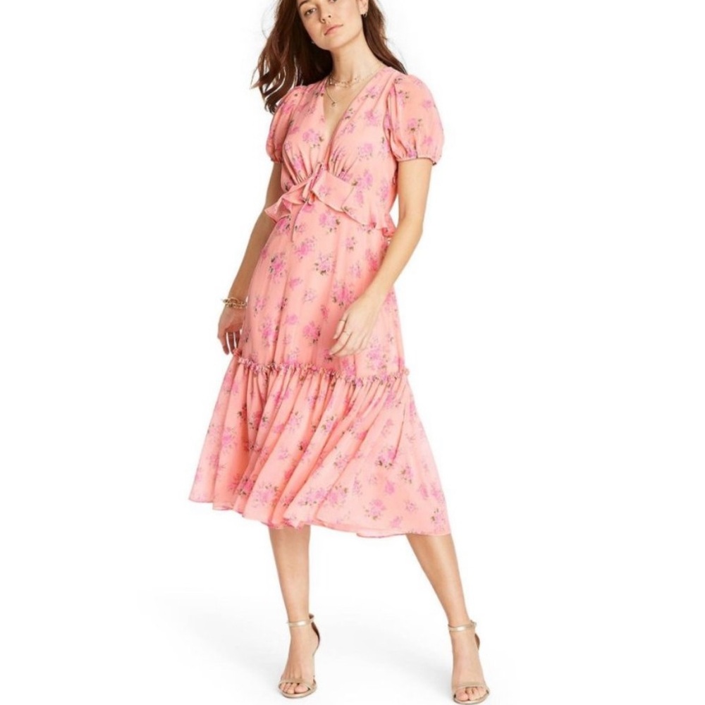 Love Shack Fancy x Target Fleur Pink Floral Midi Dress